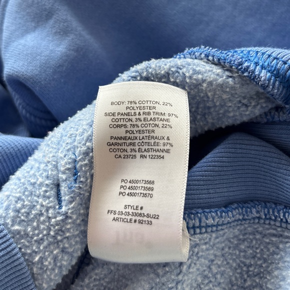 Aritzia TNA Boyfriend Blue Hoodie Sweatshirt - Picture 4 of 6